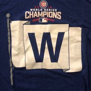 Chicago Cubs W Flag 2016 Champs Tee